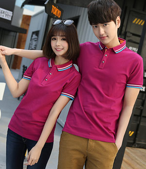 紫紅色POLO衫訂做廠(chǎng)家直銷(xiāo)款式圖片